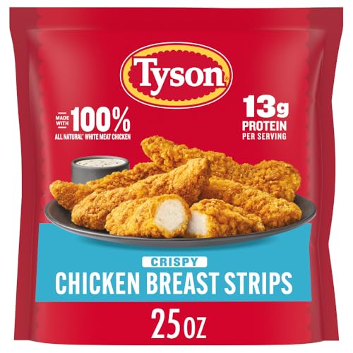 Tyson Fully Cooked Crispy Chicken Strips, 25 oz (Frozen)