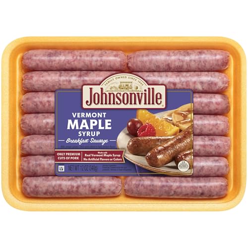 Johnsonville, Vermont Maple Syrup Breakfast Sausage, 14 count, 12 oz (Frozen)