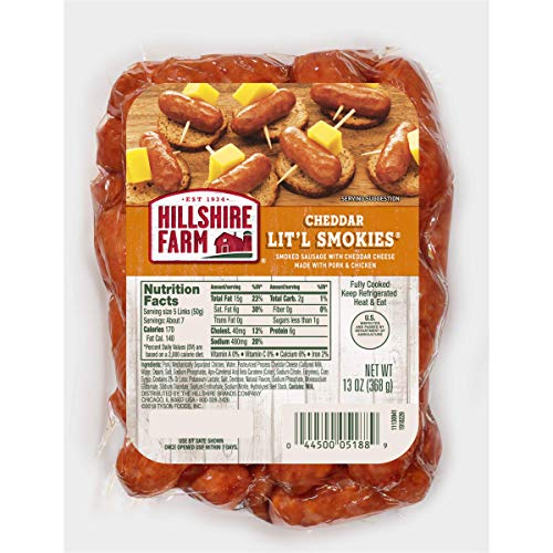 Hillshire Farm Cheddar Lit'l Smokies Smoked Sausage, 13 oz.