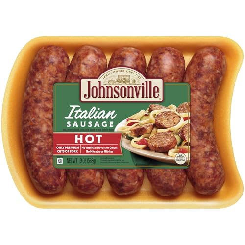 Johnsonville, Hot Italian Sausage, 5 count, 19 oz (Frozen)