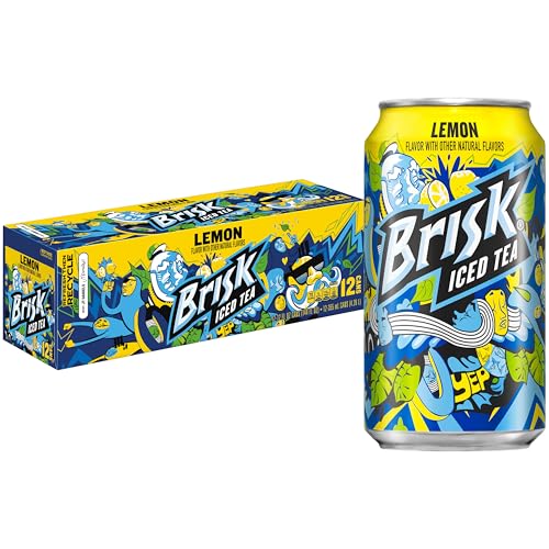 Brisk Lemon Iced Tea,12 Fl Oz Cans (Pack of 12