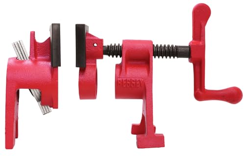 Bessey BPC-H34, 3/4-In. H Style Pipe Clamps - Incredibly Versatile, Easy To Assemble, Indespensable Workshop Clamp For Woodworking, Carpentry, Home Improvement, and DIY Projects