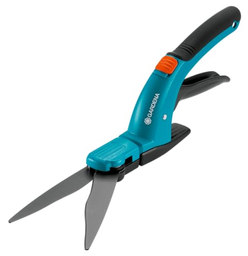 (-35%) Gardena Comfort Grasschere: Hochwertige Schere mit Wellenschliff-Schneidmesser, antihaftbeschichtet, Gleitkufe für eine konstante Schnitthöhe, ergonomische Griffform, für Rechtshänder (8733-20)