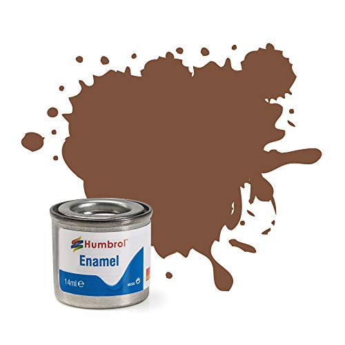 Humbrol Enamel Paint 14ML No 186 Brown - Matt
