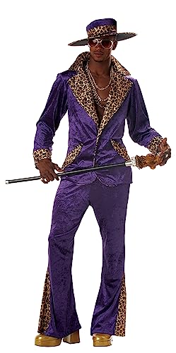 California Costumes, Pimp Costume Purple, Men's Large