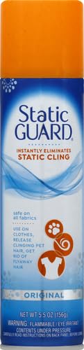 Static Guard Fabric Spray, Original Scent, 5.5 Ounce Can