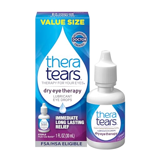 TheraTears Dry Eye Therapy Eye Drops for Dry Eyes, 1.0 Fl Oz