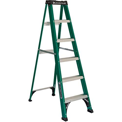 Louisville Ladder FS4006 Fiberglass Step Ladder 225-Pound Capacity Type II 6-Foot