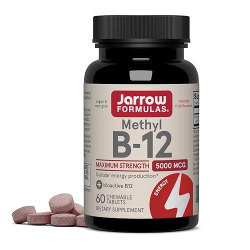 Jarrow Formulas Methylcobalamin (Methyl B12), 5,000 mcg Lozenges