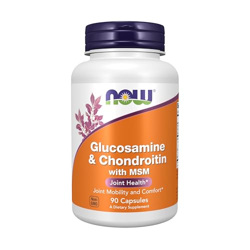 NOW Foods Glucosamine and Chondroitin with MSM 90 Veg Capsules