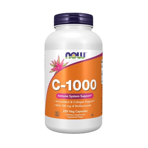 NOW Foods Supplements, Vitamin C-1,000 with 100 mg of Bioflavonoids, Antioxidant Protection*, 250 Veg Capsules
