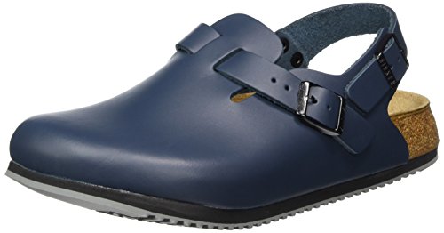 Birkenstock Original Tokyo Leather, Regular Width, Color: Blue, Size: Lady 8, Men 6, 39 EU