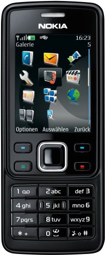 Nokia 6300 Black (Edge, GPRS, Kamera mit 2 MP, Musik-Player, Bluetooth, Organizer) Handy