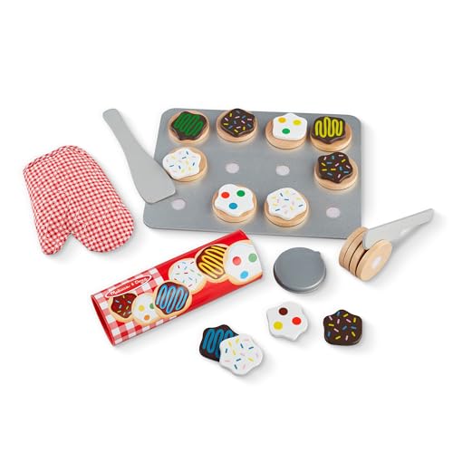 🔥 STARKER PREIS (-50%) Melissa & Doug - Keks-Set aus Holz, 30-teilig, Rollenspiel, Backspielzeug, Für Kinder ab 3 Jahren