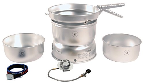 Trangia 27-1 GB Aluminium Cookset with Gas Burner, Complete Camping Cookware and Stove Set for Hiking, Backpacking, Fishing