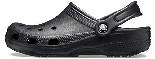 Crocs unisex adult Men's and Women's Classic (Neutral Colors) Clog, Black, 8 Women 6 Men US