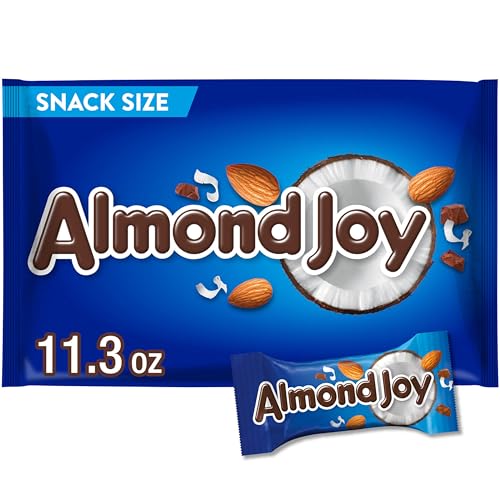 ALMOND JOY Coconut and Almond Chocolate Snack Size, Candy Bag, 11.3 oz