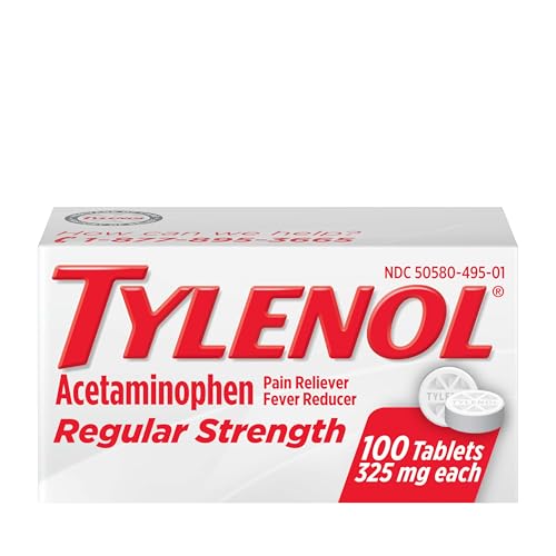 Tylenol Regular Strength Pain Reliever Tablets 325mg 100ct