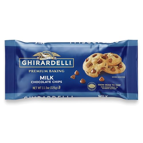GHIRARDELLI Milk Chocolate Premium Baking Chips, Chocolate Chips for Baking, 11.5 OZ Bag