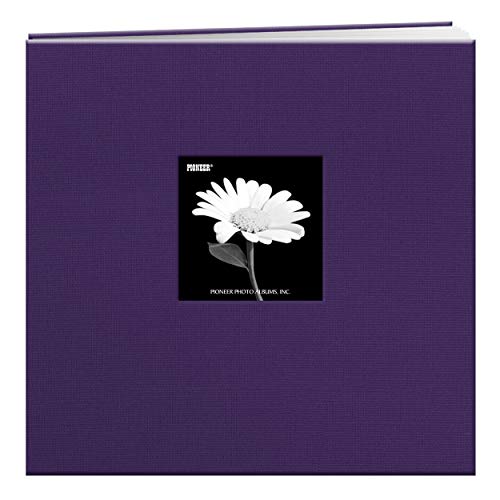 Pioneer Photo Albums Pioneer Book Cloth Cover Post Bound Album 12"X12"-Grape Purple, fabric polypropylene vinyl polyvinyl chloride, 12" x 12"