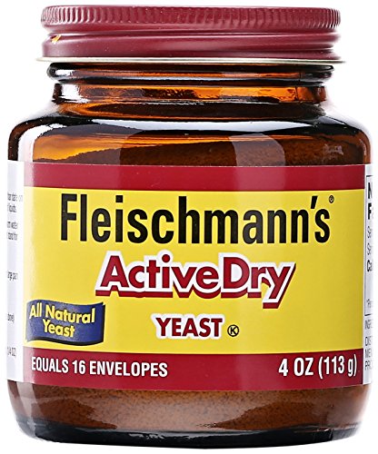 Fleischmanns Yeast, ActiveDry 4 oz Jar