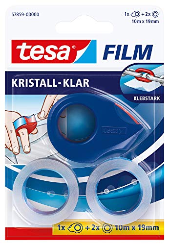 (-40%) tesafilm Mini-Abroller mit 2 Stück Rollen, Kristallklar