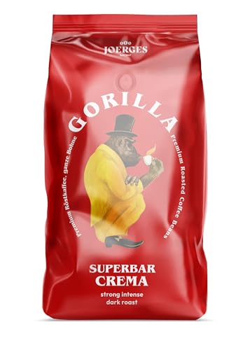 (-26%) Joerges Gorilla Super Bar Crema Kaffeebohnen 1 kg Vollmundiger Geschmack, intensives Aroma in jeder Tasse