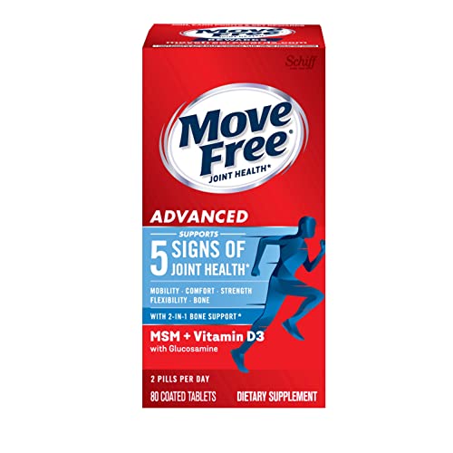 Move Free Advanced Glucosamine Chondroitin MSM Hyaluronic Acid D3