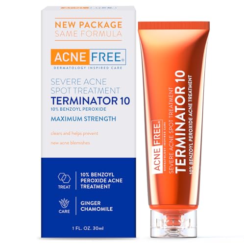 AcneFree Terminator 10 Benzoyl Peroxide Maximum Strength Acne Cream