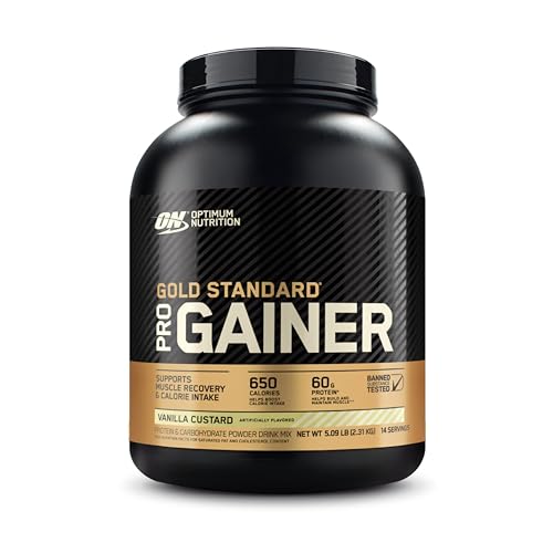 Optimum Nutrition Gold Standard Pro Gainer, Weight Gainer Protein Powder, Vanilla Custard