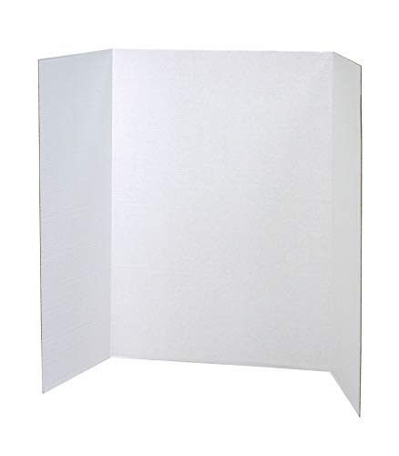 Pacon Presentation Boards, Single Wall, White, 48" x 36", 4 Count