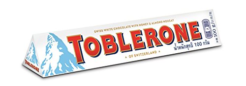 🔥 STARKER PREIS (-38%) Toblerone Weiße Schokolade mit Honig- und Mandelnougat, 20 x 100 g