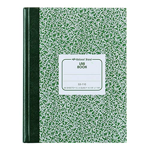 Laboratory Notebook 5 X 5 Quad Ruling Flexible Cover Sewn Binding