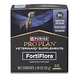 Purina Pro Plan Veterinary Supplements FortiFlora Daily Probiotics for Dogs, Helps Digestive Gut Health and Diarrhea - 30 ct. Box