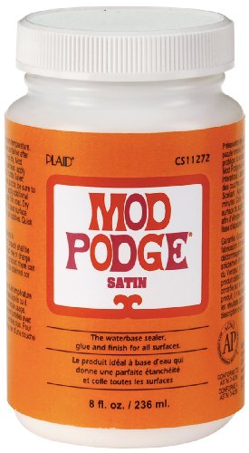 Mod Podge PLCS11272 Water base Sealer, Glue, Satin Finish, 8 oz., Clear