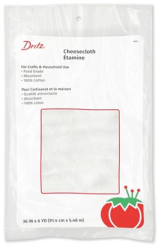 Dritz 606 Cheesecloth, Food Grade #10, 36-Inch x 6-Yards , White