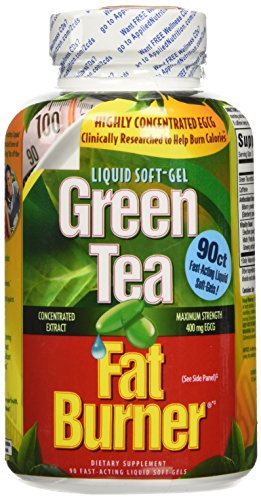Applied Nutrition Green Tea Fat Burner - 90 Liquid Soft-Gels - Increases Calorie Burning & Supplies Powerful Antioxidants - 45 Total Servings