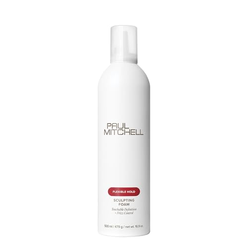 Paul Mitchell Sculpting Foam, Touchable, Flexible Hold + Frizz Control, For All Hair Types, 16.9 oz