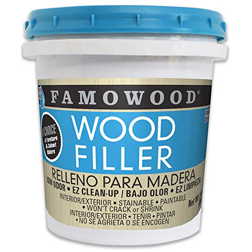 FamoWood 40022126 Latex Wood Filler Natural Pint 24oz