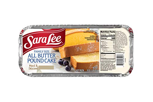 Sara Lee Foods Family Size Pound Cake, 16 oz (frozen)
