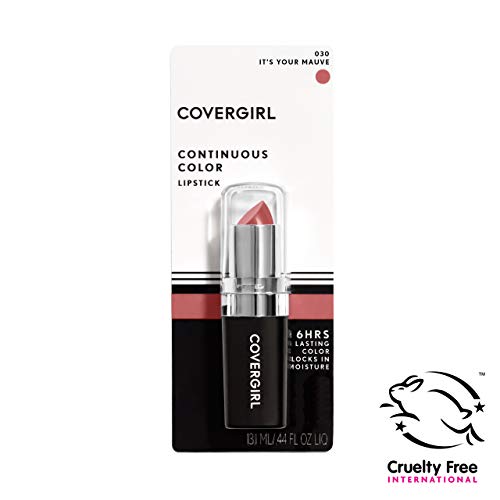 COVERGIRL Continuous Color Lipstick It's Your Mauve 030, 0.13 oz (packaging may vary)