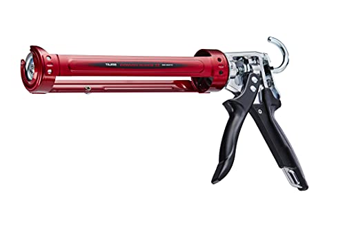TAJIMA Caulk Gun - 1/10 Gallon (10 oz) Convoy Super Caulking Tool with Rotating Cradle & Auto Flow Stop - CNV-100SP