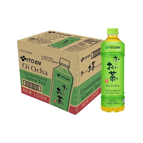 Ito En Tea Oi Ocha Green Tea, Unsweetened, 16.9 Ounce (Pack of 12)