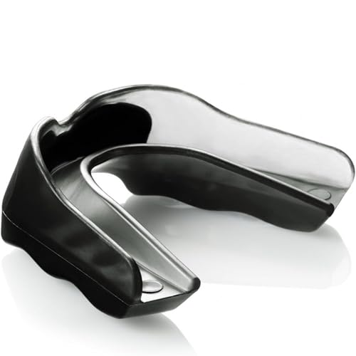 Shock Doctor Mouth Guard, Custom Fit Football Mouth Guard, Moldable Mouth Guard Boxing, Lacrosse, Hockey, MMA, Football & More, Mouthpiece, Mouthguard Sports, Adult - Strapless