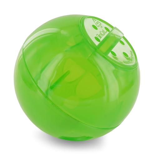 PetSafe Slimcat Feeder Ball PetSafe Slimcat Feeder Ball Cat Toy, Green | Interactive Puzzle Game for Your Cat, Adjustable Openings Control Portion & Feed Speed, Slows Fast Eaters, Improve Digestion
