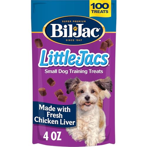 Bil-Jac Little-Jacs Small Dog Training Treats | Soft Chicken Liver Recipe | 4 oz