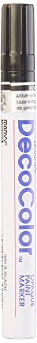 UCHIDA 300-C-1 Marvy Deco Color Broad Point Paint Marker, Black 7.25 x 1.88 x 0.5