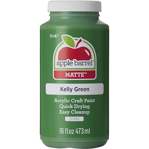 Apple Barrel Acrylic Paint in Assorted Colors (16 Ounce), 21136 Kelly Green