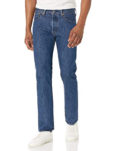 Levi's Men's 501 Original Fit Jeans (Also Available in Big & Tall), Dark Stonewash, 32W x 34L