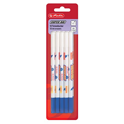 (-34%) Herlitz 8871204 Tintenlöscher Superhai, Strichstärke M, 10 Stück (10, Strichstärke M)